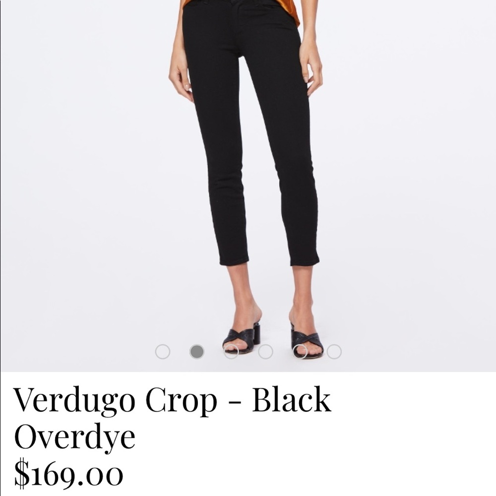 Paige Verdugo Crop in black, size 25. EUC.